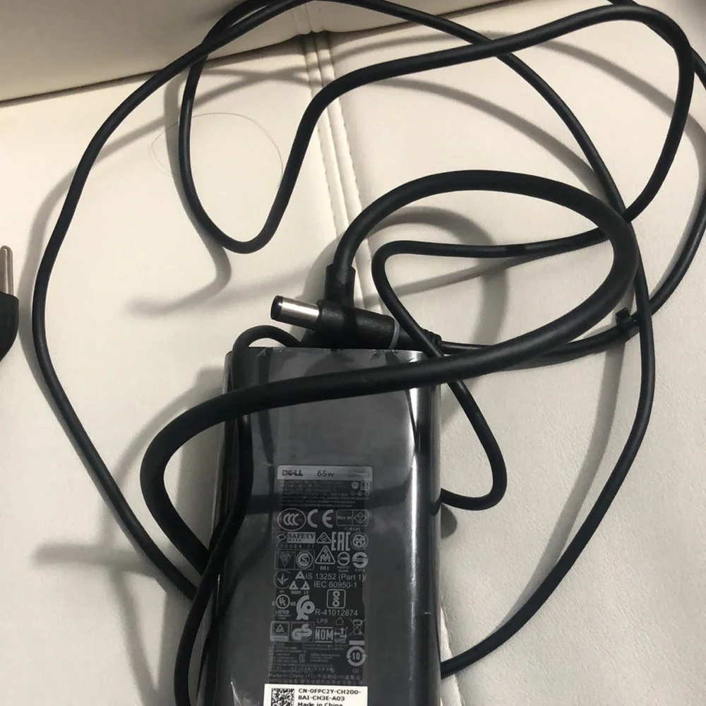 Genuine Dell 65W 20V 3.25A USB-C AC Adapter for Dell HA/LA65NM170, 2YKOF, 02YKOF